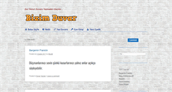 Desktop Screenshot of bizimduvar.com