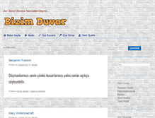 Tablet Screenshot of bizimduvar.com